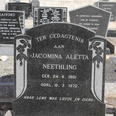 NEETHLING Jacomina Aletta 1901-1972