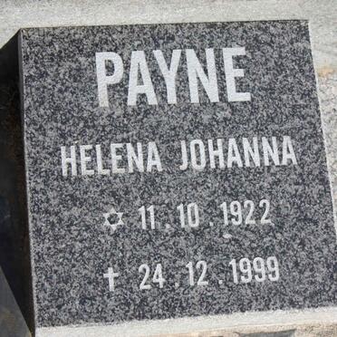 PAYNE Daniel Jakobus 1919-2005 :: PAYNE Helena Johanna 1922-1999 :: PAYNE Daniel Jakobus 1951-1970