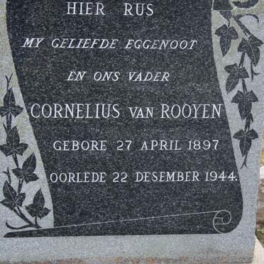 ROOYEN Cornelius, van 1897-1944