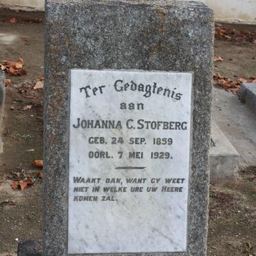 STOFBERG Johanna C. 1859-1929