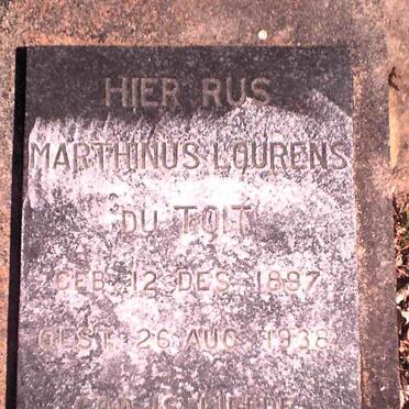 TOIT Marthinus Lourens, du 1897-1938