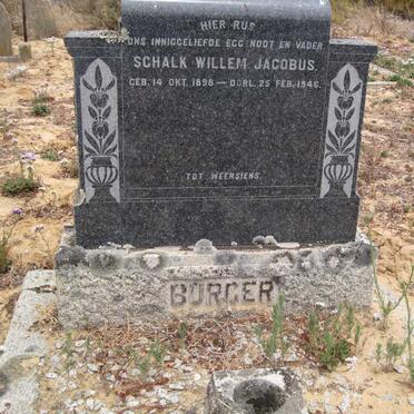 BURGER Schalk Willem Jacobus 1898-1946