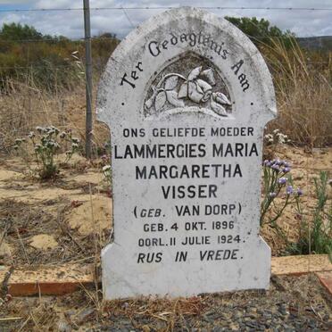 VISSER Lammergies Maria Margaretha nee VAN DORP 1896-1924
