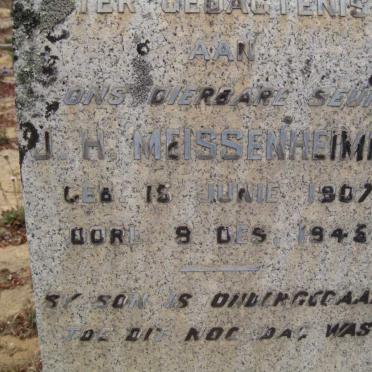MEISSENHEIMER J.H. 1907-1945