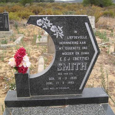 SMITH Johan Wilhelm 1929-2009 &amp; E.C.J. VAN ZYL 1935-1993