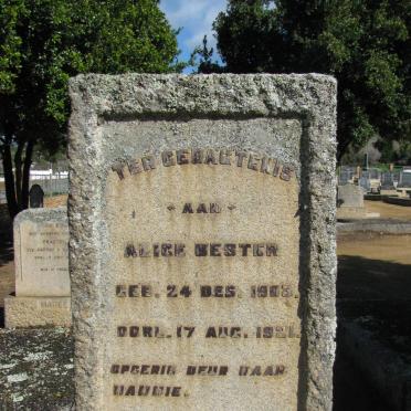 BESTER Alice 1903-1921