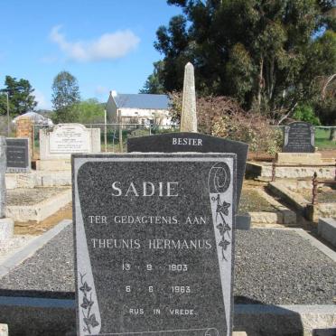 SADIE Theunis Hermanus 1903-1963