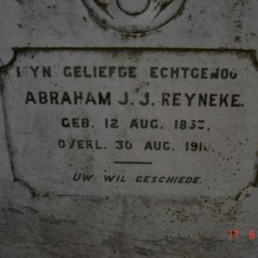 REYNEKE Abraham J.J. 1853-1910