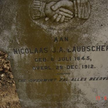 LAUBSCHER Nicolaas J.A. 1845-1912