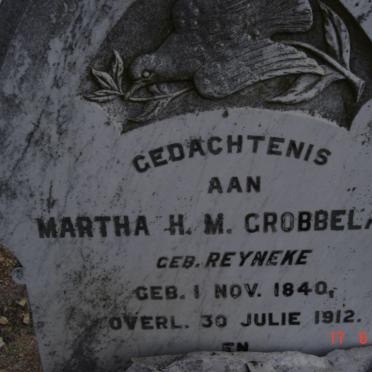 GROBBELAAR Evert W.B. 1838-1888 &amp; Martha H.M. nee REYNEKE 1840-1912