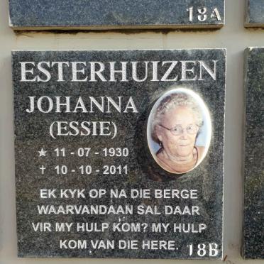 ESTERHUIZEN Johanna 1930-2011