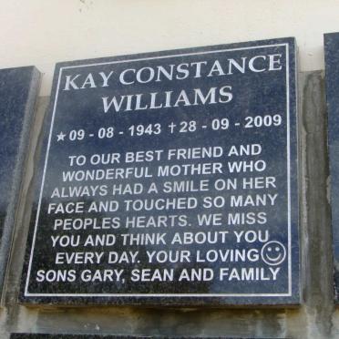 WILLIAMS Kay Constance 1943-2009