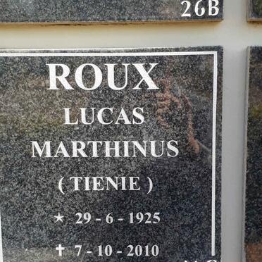 ROUX Lucas Marthinus 1925-2010