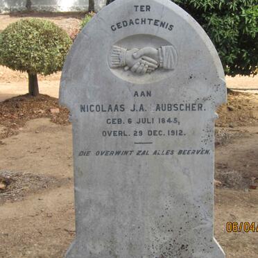 LAUBSCHER Nicolaas J.A. 1845-1912