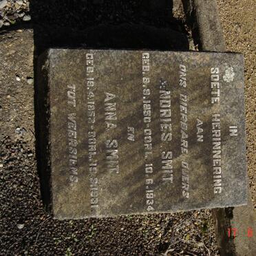 SMIT Andries 1850-1934 &amp; Anna SMIT 1853-1931