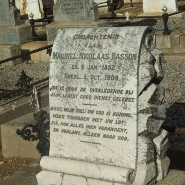 BASSON Machiel Nicolaas 1852-1908