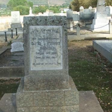 BOSMAN  Daniel Johannes 1869-1934
