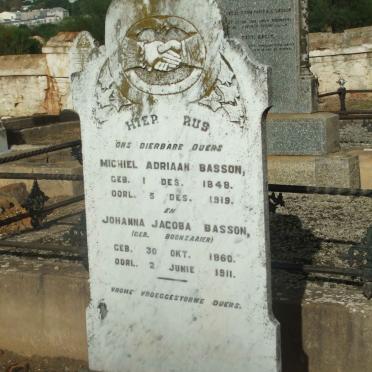 BASSON Michiel Adriaan 1848-1919  &amp; Johanna Jacoba BOONZAAIER 1860-1911