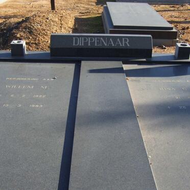 DIPPENAAR Willem M. 1922-1993 &amp; Rina C.W. 1916-2001