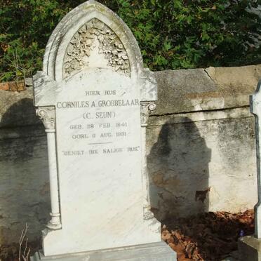 GROBBELAAR Corniles A. 1841-1931