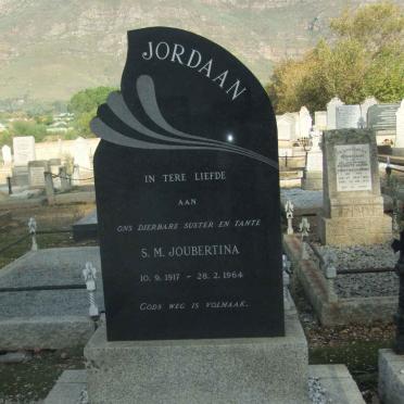 JORDAAN S.M. Joubertina 1917-1964