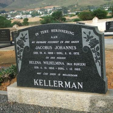KELLERMAN Jacobus Johannes 1888-1972 &amp; Helena Wilhelmina BURGER  1895-1983