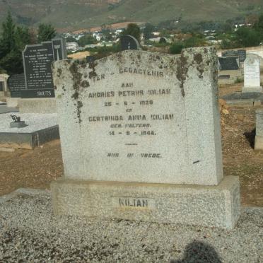 KILIAN Andries Petrus -1928 &amp; Gertruida Anna WALTERS -1944