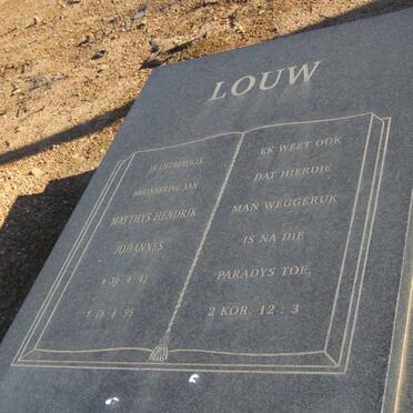 LOUW Matthys Hendrik Johannes 1942-1995