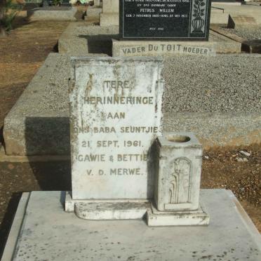 MERWE, v.d.  -1961