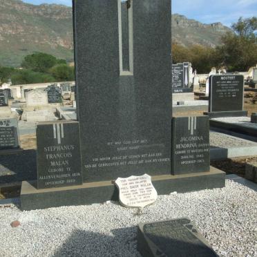 MALAN Stephanus Francois 1878-1962 &amp; Jacomina Hendrina 1882-1963