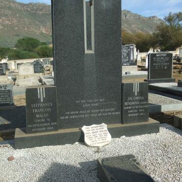 MALAN Stephanus Francois 1878-1962 &amp; Jacomina Hendrina 1882-1963