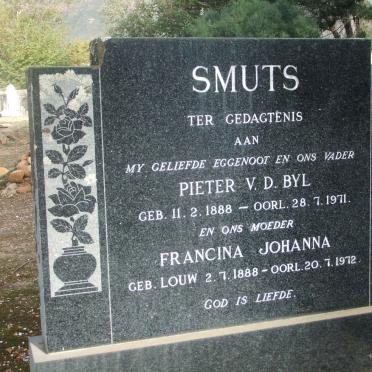 SMUTS Pieter v.d. Byl 1888-1971 &amp; Francina Johanna LOUW 1888-1972