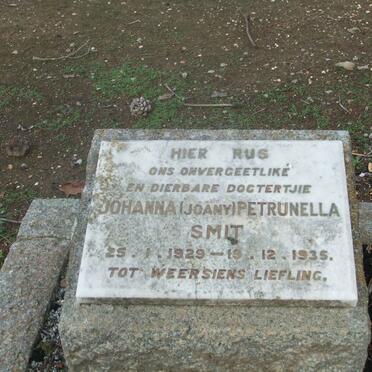 SMIT Johanna Petrunella 1929-1935