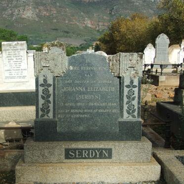 SERDYN Johanna Elizabeth 1892-1949