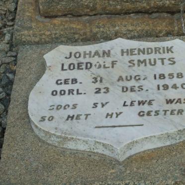SMUTS Johan Hendrik Loedolf 1858-1940