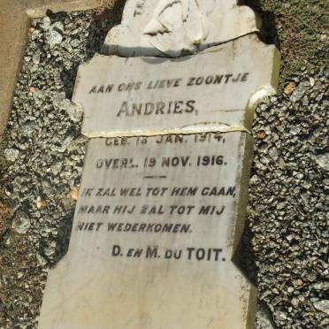 TOIT  Andries, du 1914-1916