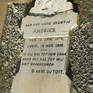 TOIT  Andries, du 1914-1916