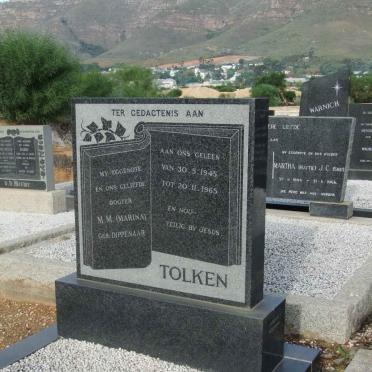 TOLKEN M.M. nee DIPPENAAR 1945-1965