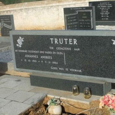 TRUTER Johannes Andries 1910-1984