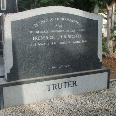 TRUTER Frederick Christoffel 1921-1966