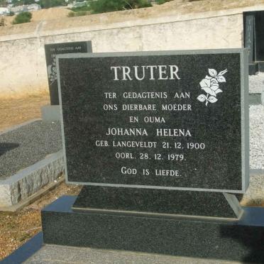 TRUTER Johanna Helena nee LANGEVELDT 1900-1979