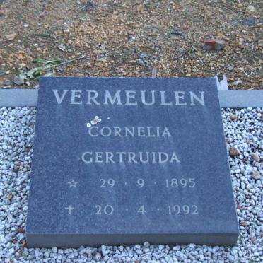 VERMEULEN Cornelia Gertruida 1895-1992