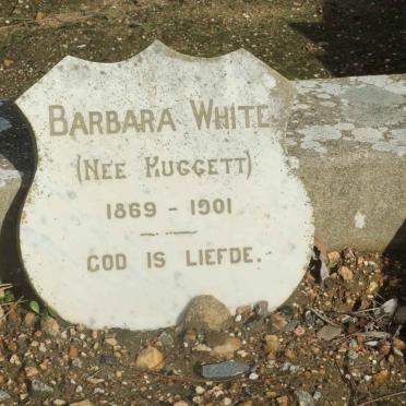 WHITE Barbara nee HUGGETT 1869-1901