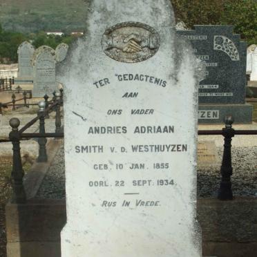 WESTHUYZEN Andries Adriaan Smith, v.d. 1855-1934