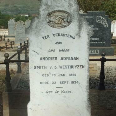 WESTHUYZEN Andries Adriaan Smith, v.d. 1855-1934