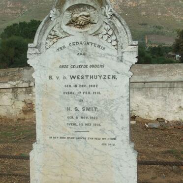 WESTHUYZEN B., v.d. 1827-1901 &amp; H.S. SMIT 1827-1901