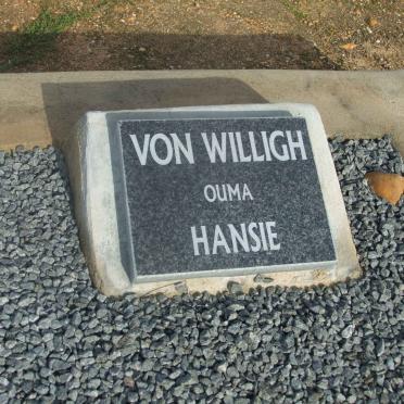 WILLIGH Hansie, von