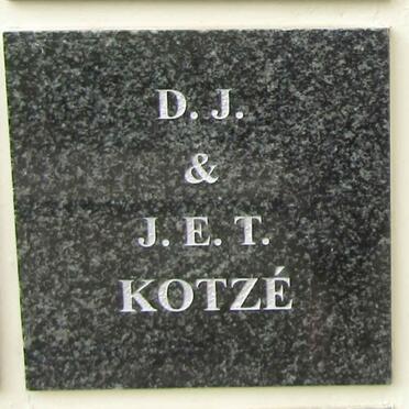 KOTZE D.J. & J.E.T.