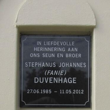 DUVENHAGE Stephanus Johannes 1985-2012