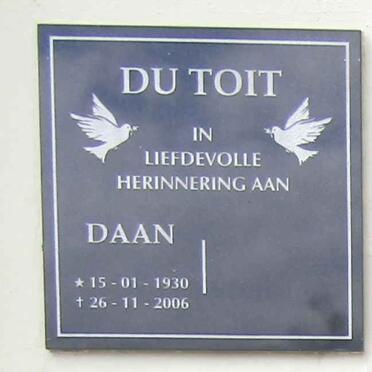TOIT Daan, du 1930-2006
